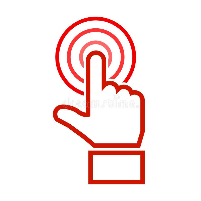Hand Making Selection Icon - vector vector illustration