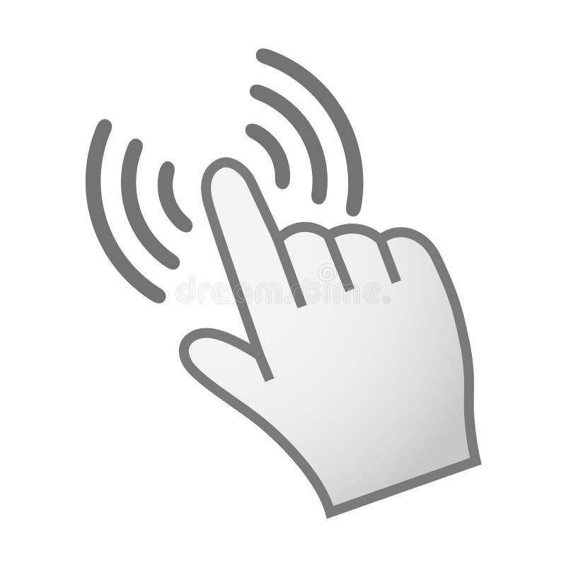 Hand Making Selection Icon - vector stock illustration