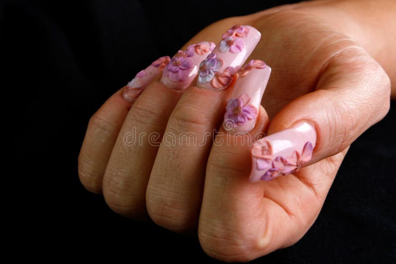 Hand with manicure