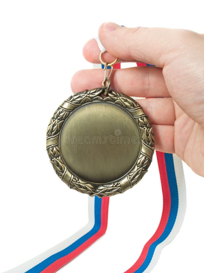 Hand and medal1 stock photo. Image of elegance, contest 3980876