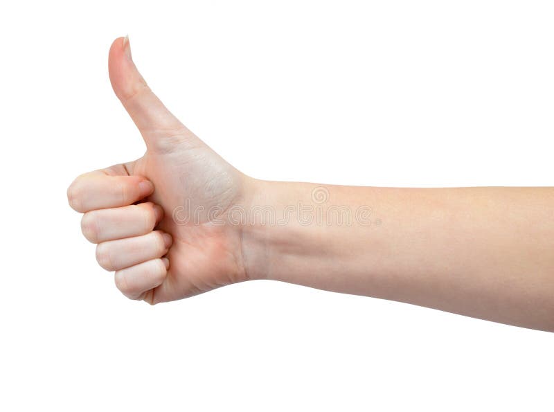 Hand met omhoog duim stock afbeelding Hand met omhoog duim stock afbeelding