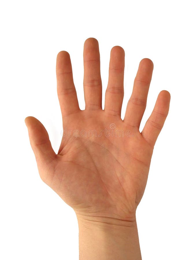 Hand mit sechs Fingern