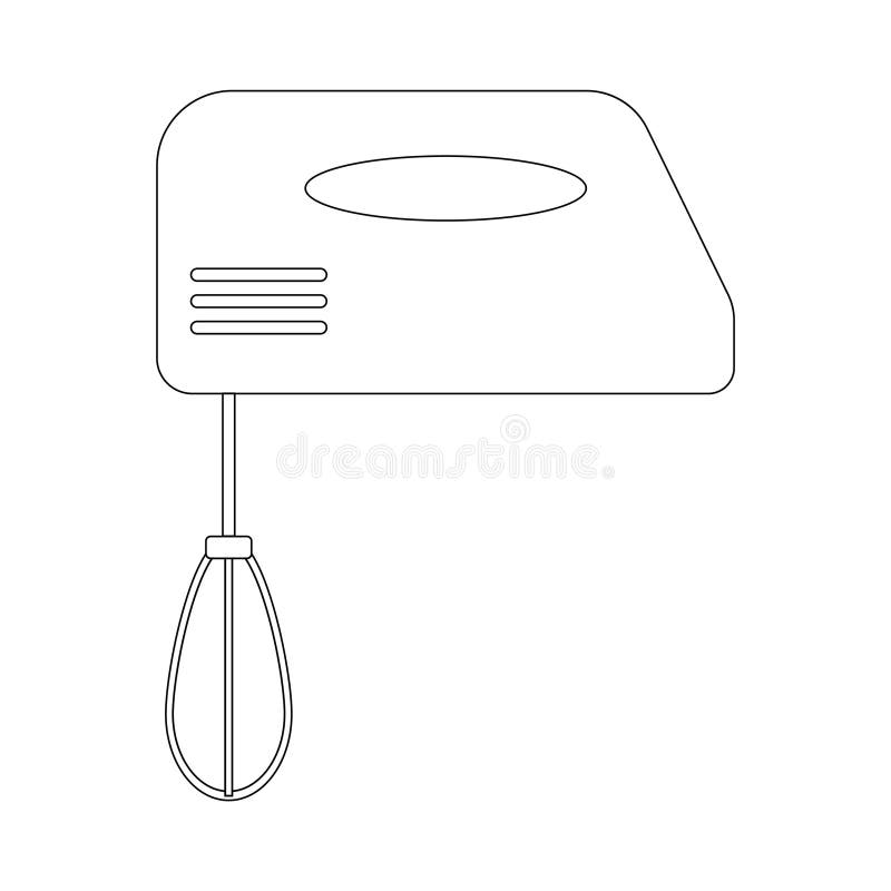Hand mixer icon vector stock illustration. Illustration of symbol
