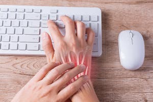 Hand Muscle Inflammation From Office Syndrome Hand Muscle Pain Stock Hand Muscle Inflammation From Office Syndrome Hand Muscle Pain Stock