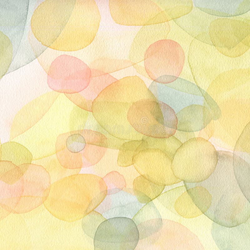 Hand målad vattenfärgillustration Abstrakt bakgrund i grön och gul färg royaltyfri illustrationer Hand målad vattenfärgillustration Abstrakt bakgrund i grön och gul färg royaltyfri illustrationer