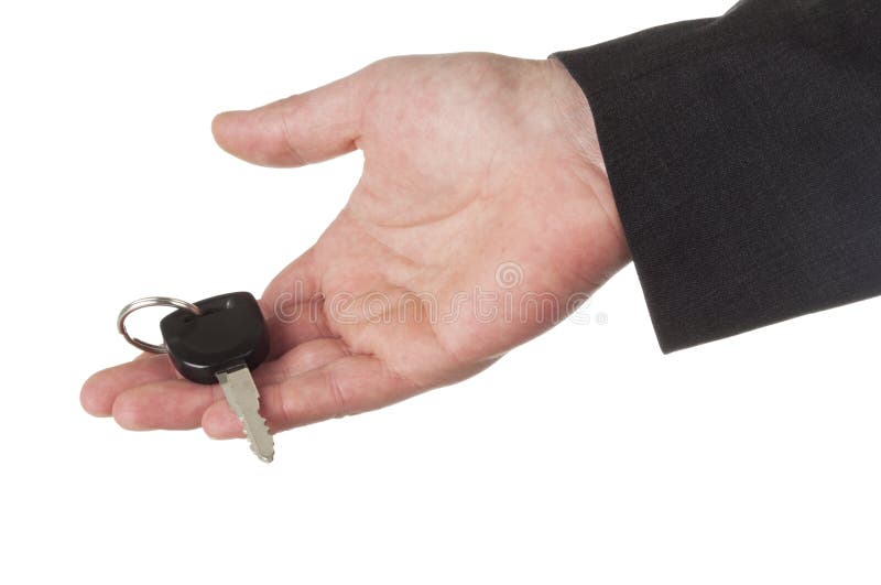 Hand offering car key royalty free stock images
