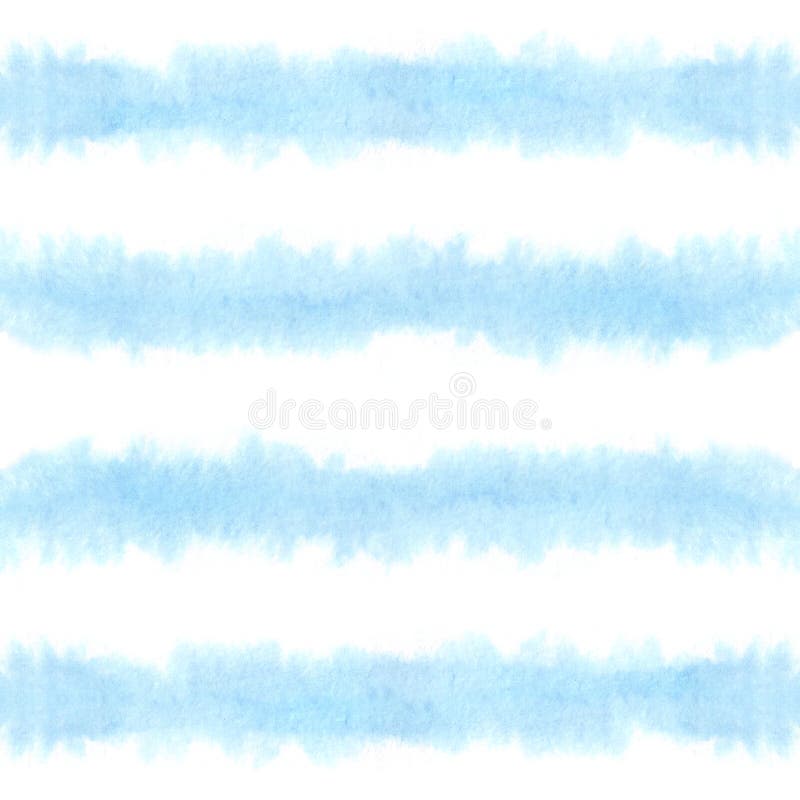 Hand paint stripe seamless pattern. Watercolor striped geometric background. Blue ink brush strokes. grunge stripes, modern paintb