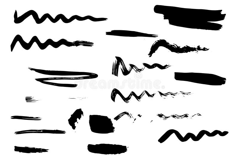 Hand Painted Brush Strokes vector illustration Hand Painted Brush Strokes vector illustration
