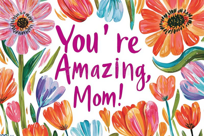 Amazing Mom Tulips Card Amazing Mom Tulips Card