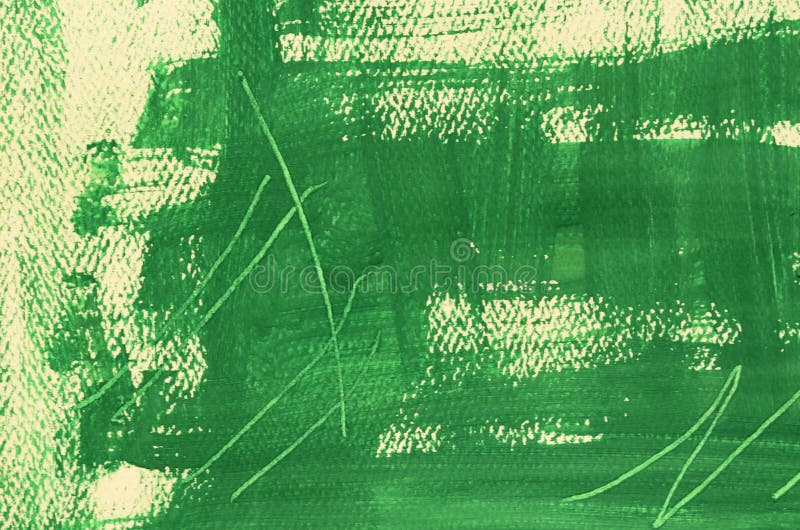 Hand painted multi-layered green background with scratches