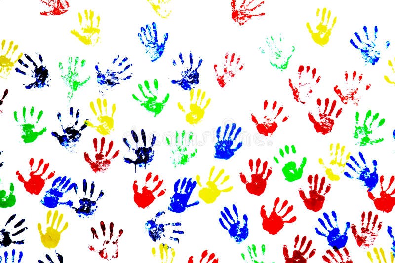 Hand painted prints stock image. Image of creativity 88448679