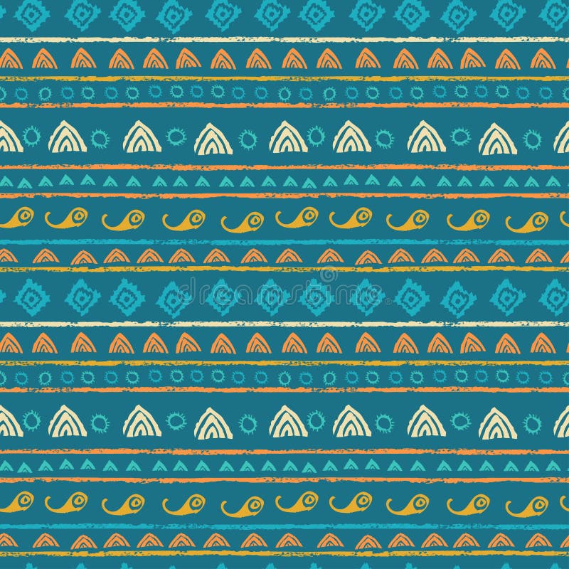 Ethnic seamless pattern royalty free illustration