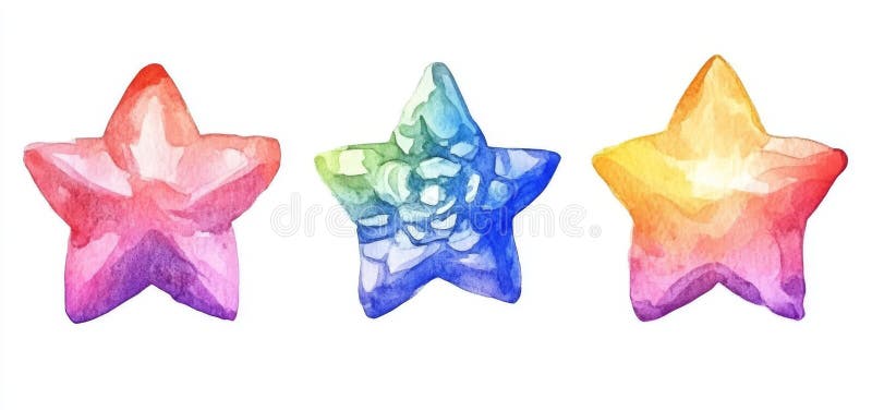 Hand-painted watercolor artwork of classic Christmas tree ornaments royalty free stock photos