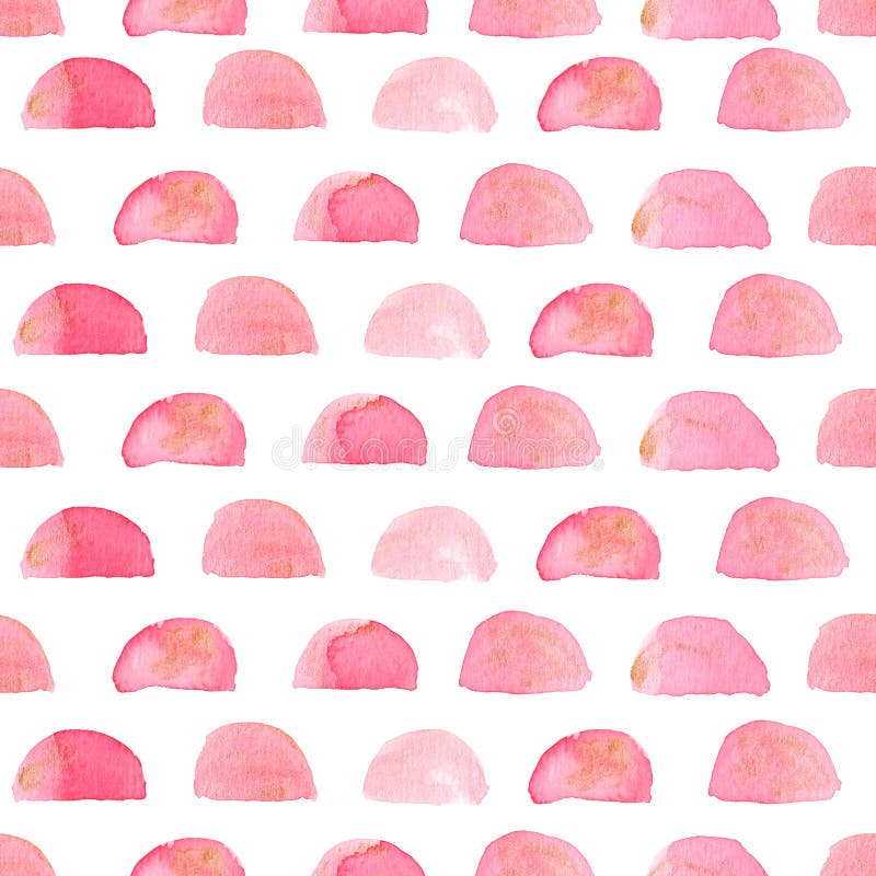 Hand Painted Watercolor Seamless Pattern. Abstract Pink Background ...