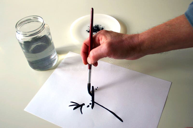 Hand painting stock photo. Image of creativity, imagine 529844