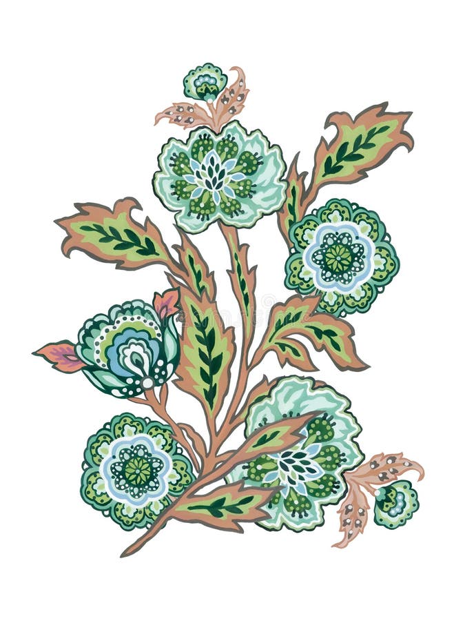 Batik forest lives motif stock illustration. Illustration of leaves ...