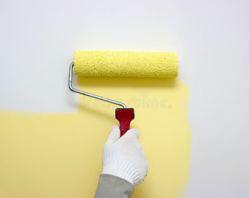 Paint roller stock photography