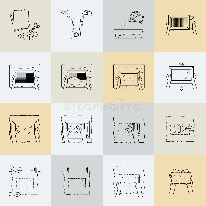 Paper Making Process Stock Illustrations 708 Paper Making Process