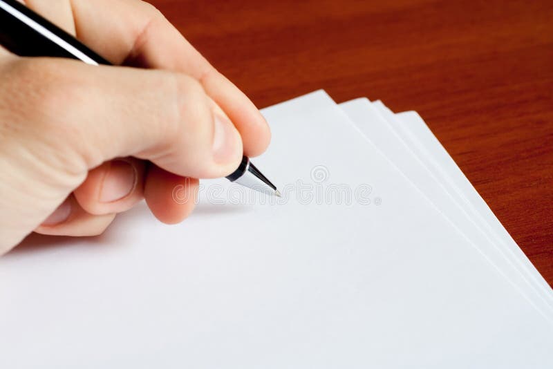Letter Paper, Envelope and Pen Stock Image - Image of commercial ...