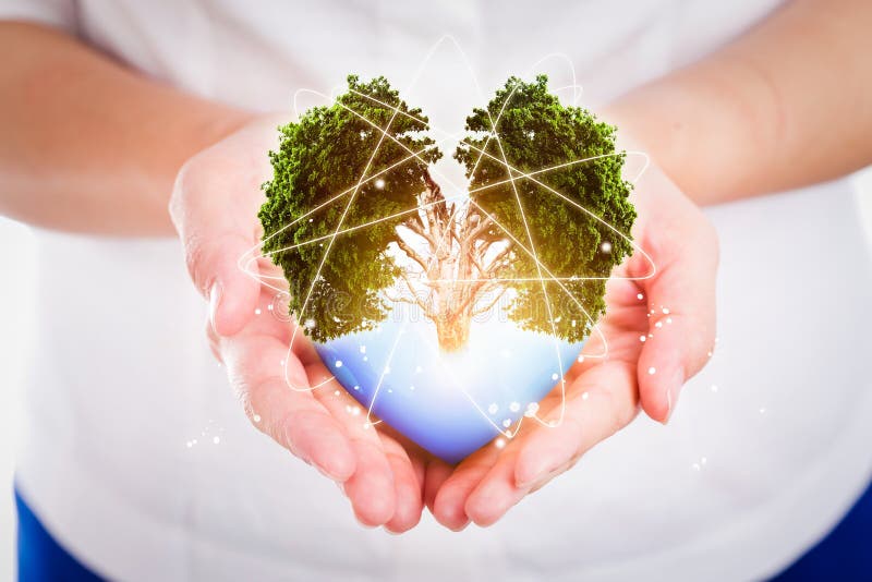 Hand people save the earth protect environmental concept. royalty free stock image Hand people save the earth protect environmental concept. royalty free stock image