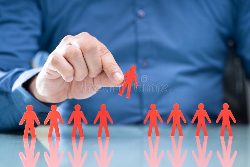 Hand Picking Ideal Job Candidate Stock Photo Image of human, hire 211311756