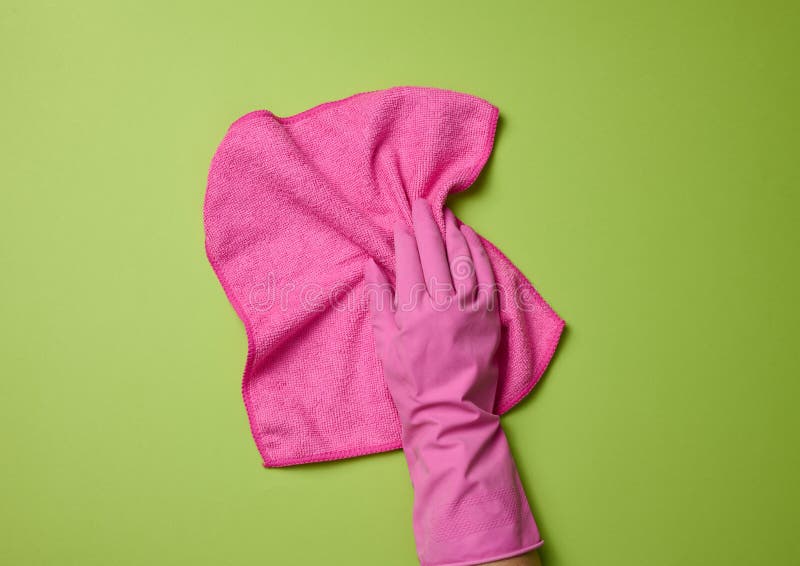 Pink Rubber Enema on White Table, Medical Instrument for Cleaning the