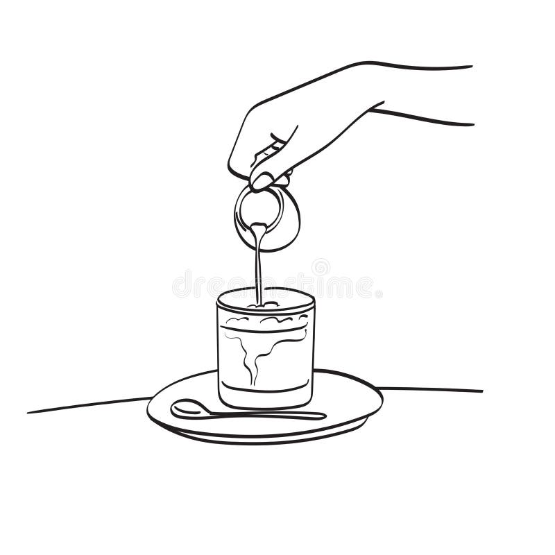 Iced Coffee Drawing Stock Illustrations – 583 Iced Coffee Drawing Stock ...