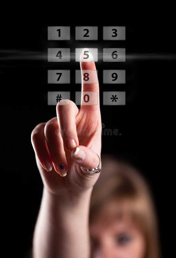 Hand pressing touch screen interface royalty free stock photo Hand pressing touch screen interface royalty free stock photo