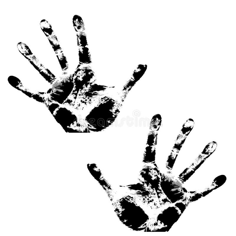 Hand print, skin texture pattern royalty free illustration