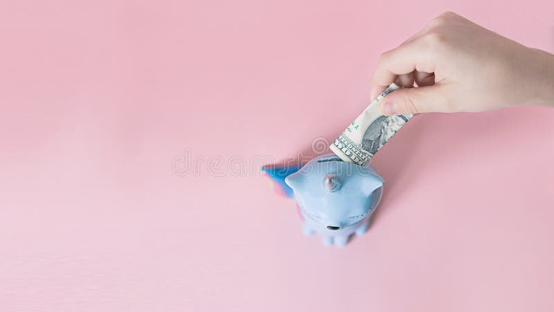 Light Blue Unicorn Horse with Rainbow Mane & Tail Piggy Bank Coin Money Holder