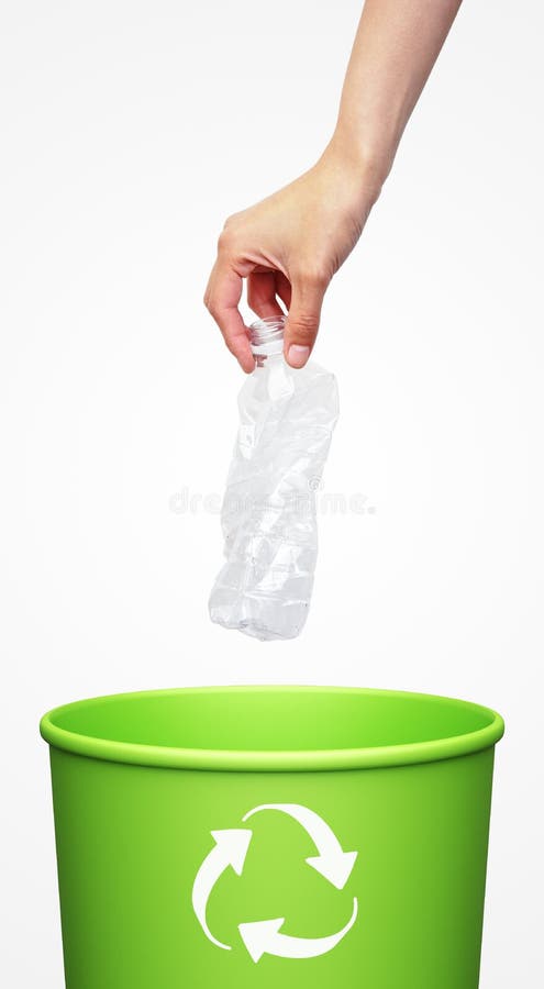 Download Hand Putting A Plastic Bottle Stock Image - Image of generations, environment: 24986793