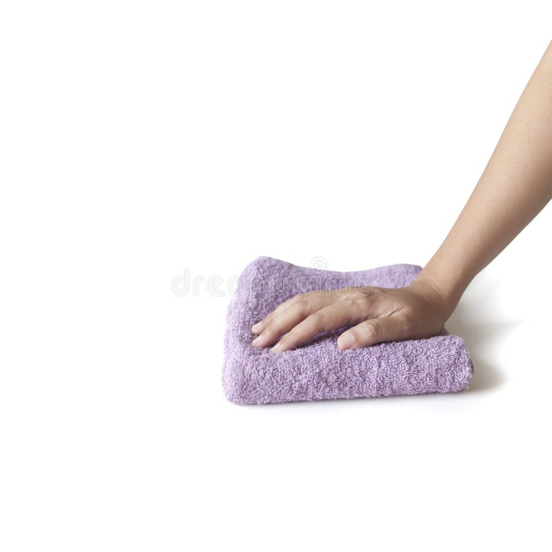 Hand and Rag Cloth Cleaning Stock Photo Image of keeping, sanitize