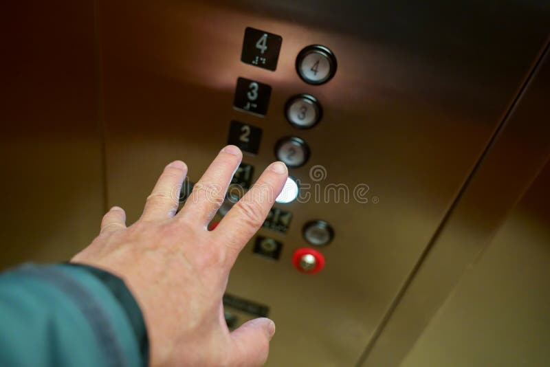 Hand Reaching To Press Elevator Buttons Stock Image Image of hand, heart 159413665
