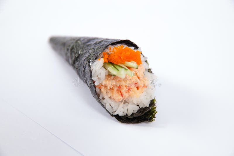 Lobster Salad Hand Roll Temaki Stock Photo Image of appetizer, bamboo