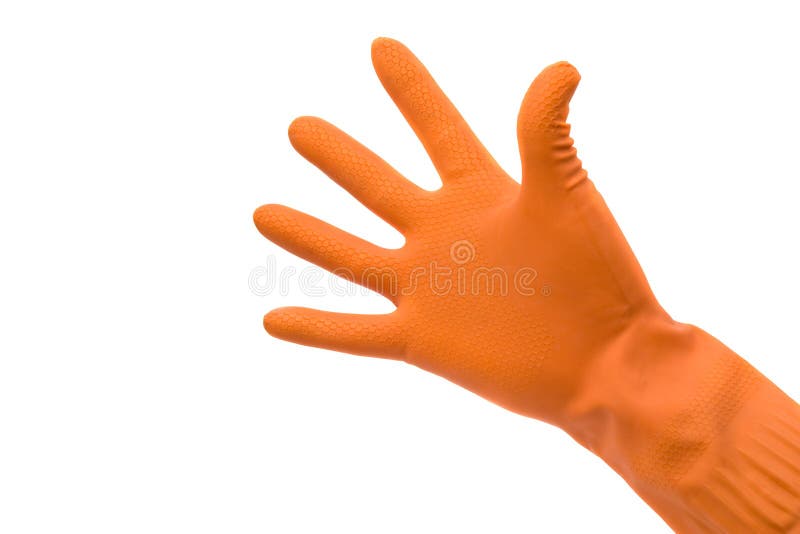 Hand and rubber glove stock photo. Image of domestic 18988660