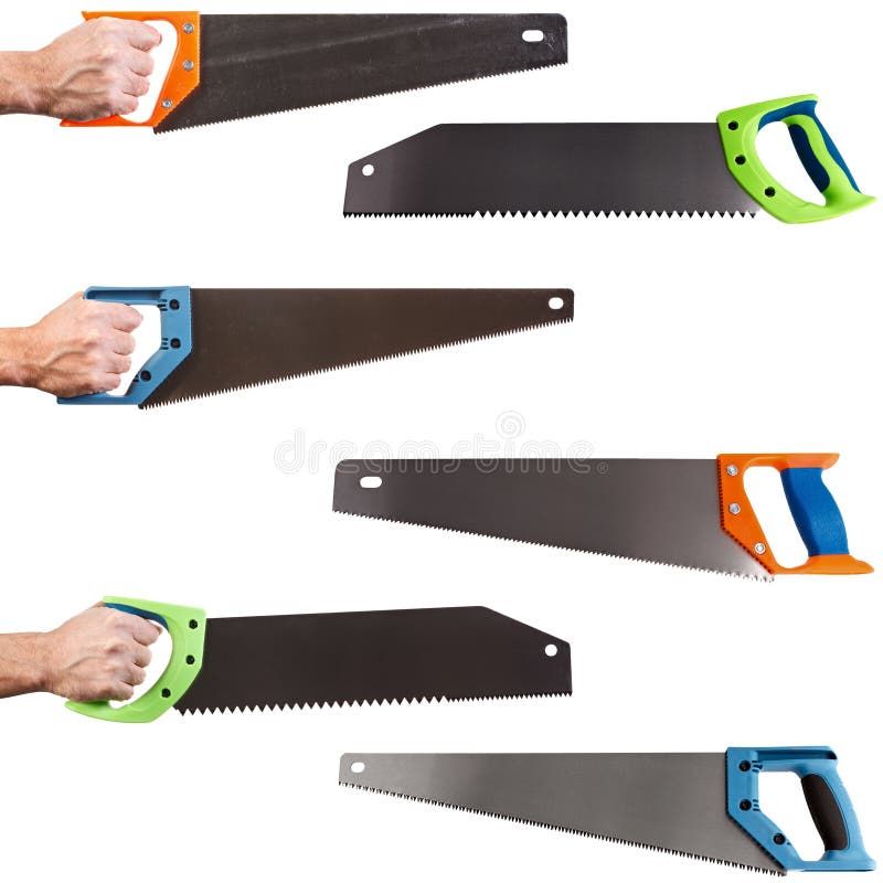 Hand saw for joiner and carpenter isolated on white background royalty free stock image Hand saw for joiner and carpenter isolated on white background royalty free stock image