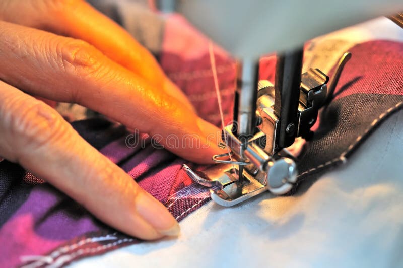 Hand sewing stock image. Image of costume, point, machine 770413