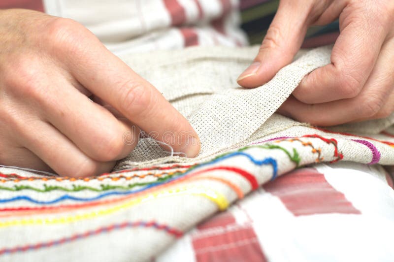 Hand sewing stock photo. Image of fashioned, handcrafted 46211814