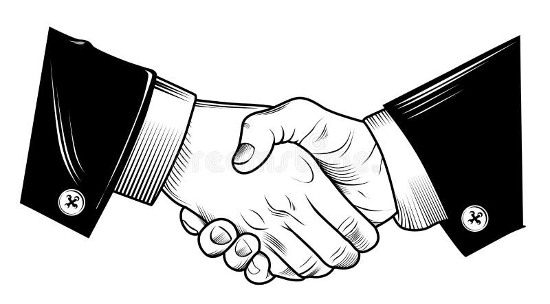 Hand Shake royalty free illustration