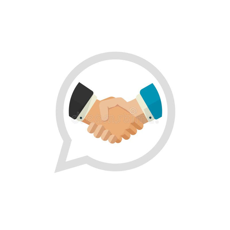 Handshake emoji gesture vector isolated icon illustration