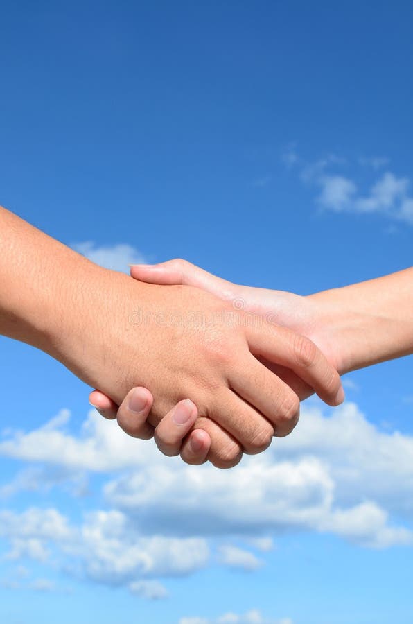 Hand Shake between a Man and a Woman Stock Photo Image of pact