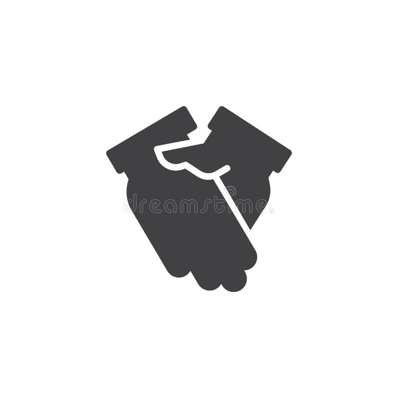 Hand shake vector icon royalty free illustration Hand shake vector icon royalty free illustration