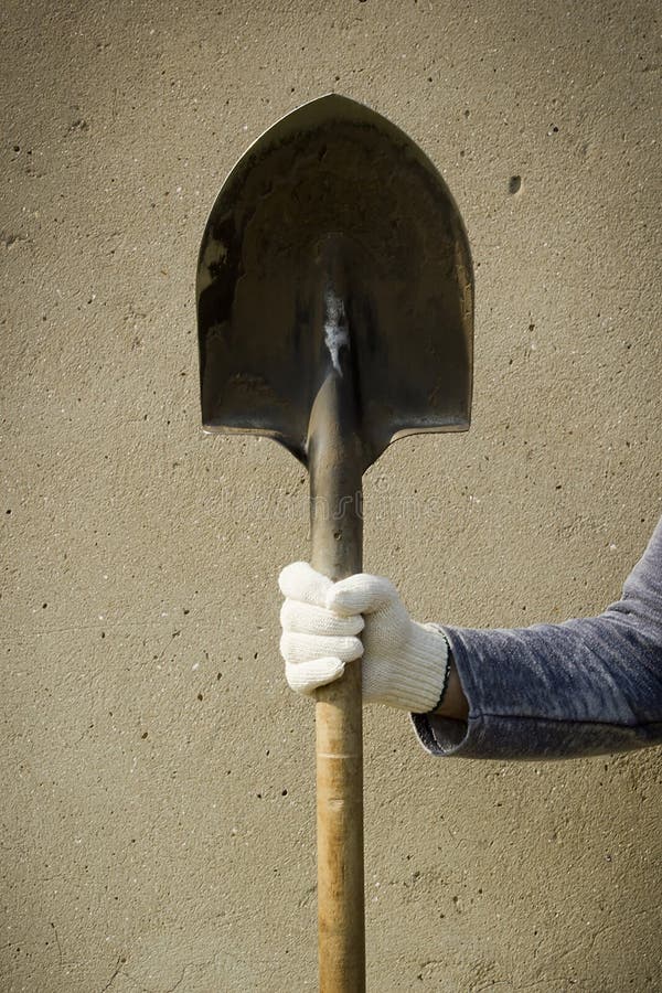 Hand with a shovel stock photo. Image of freshness, work 179928802