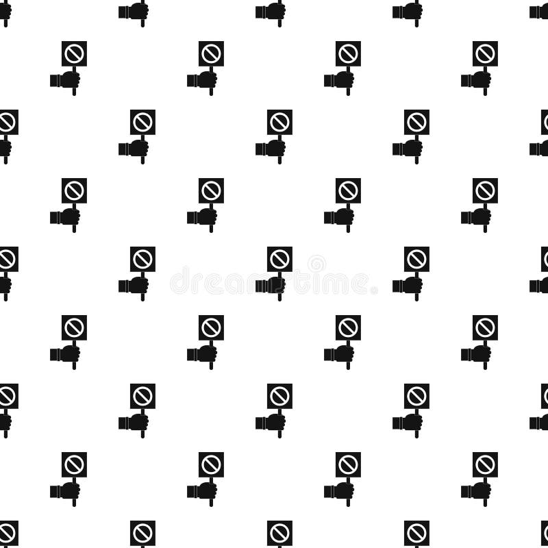 Hand showing stop signboard pattern vector vector illustration