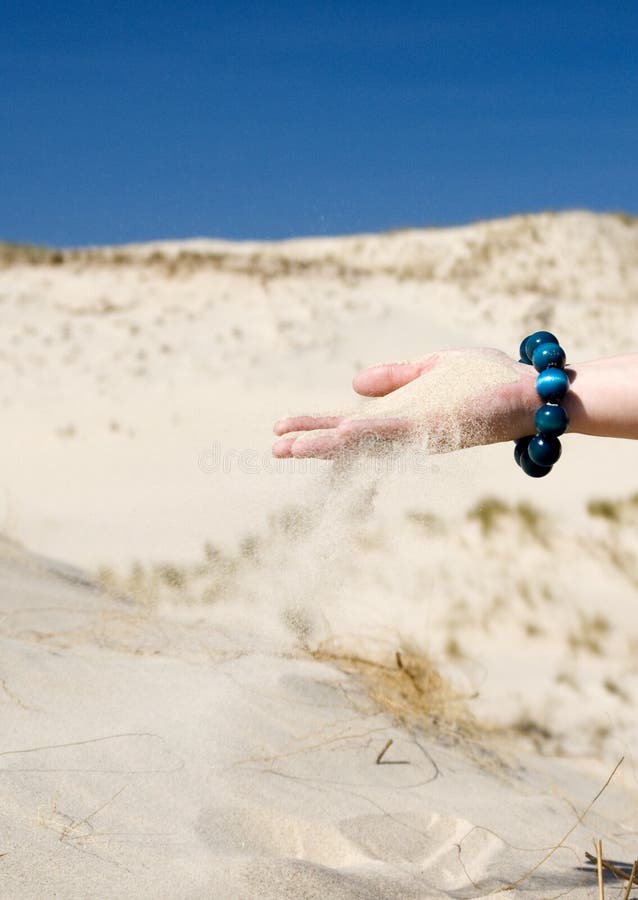 Hand Sifting Sand stock photo. Image of jewelry, holding 2472514