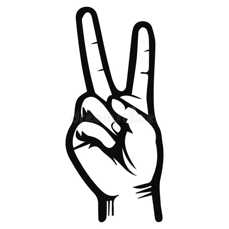 Hand Signal And Sign Language For Communication Stock Vector hand-signal-and-sign-language-for-communication-stock-vector