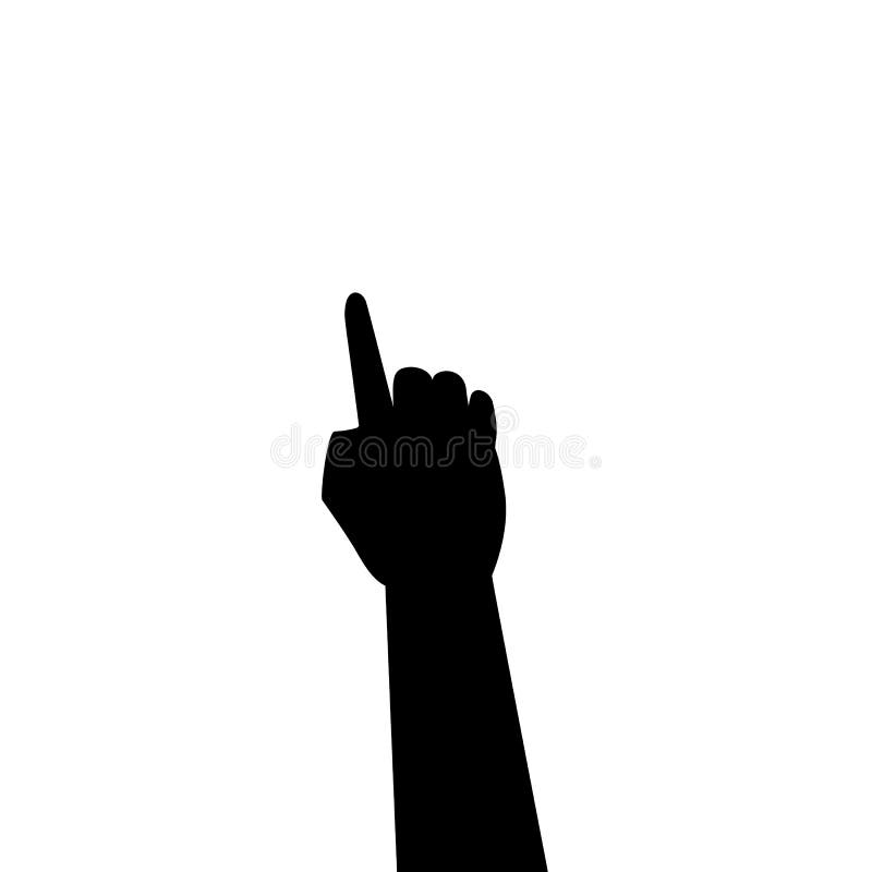 Hand silhouettes stock vector. Illustration of social - 89739293