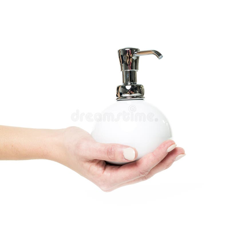 Hand Soap with Pumping Lotion from Bottle Stock Image Image of