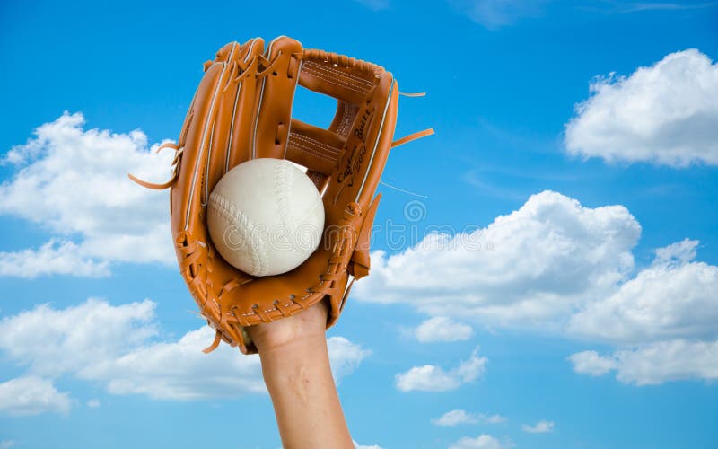 Hand for softball stock photo. Image of equipment, baseball 81990988