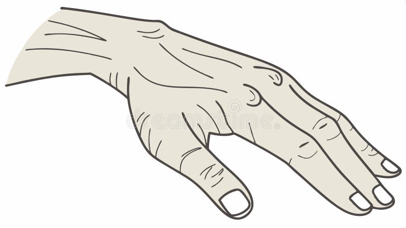 Hand som håller pyramidformens geometriska form abstrakt hand pyramidvektordesign Generativ AI stock illustrationer
